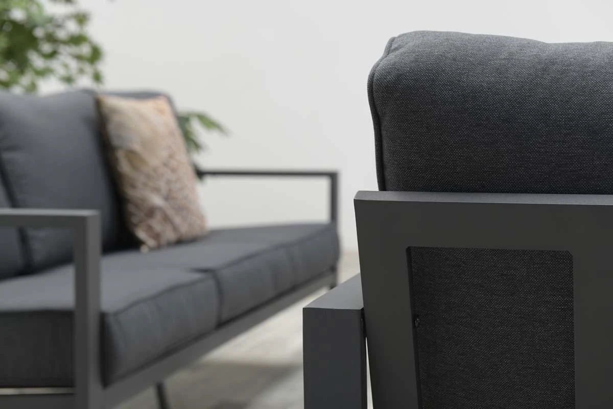 Garden Impressions Durban Loungeset - 4-delig - Zwart 18 Garden Impressions Durban Loungeset - 4-delig - Zwart - Afbeelding 18