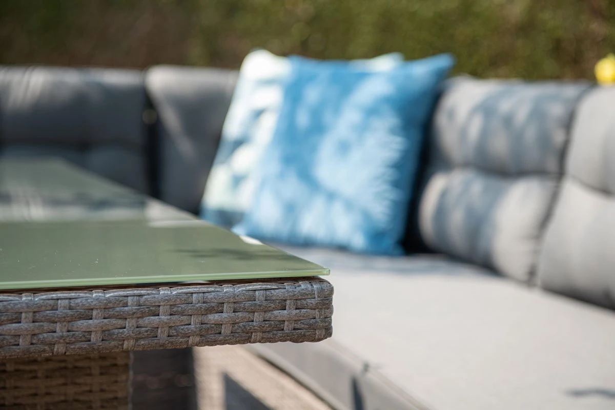 Garden Impressions Lapa Lounge Dining Set 5-delig - Wicker - Grijs 4 Garden Impressions Lapa Lounge Dining Set 5-delig - Wicker - Grijs - Afbeelding 4