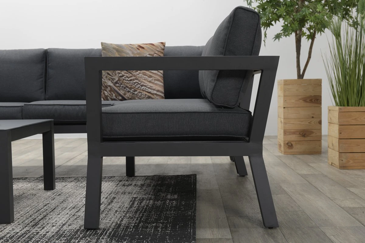 Garden Impressions Colorado Loungeset - Aluminium - Zwart 12 Garden Impressions Colorado Loungeset - Aluminium - Zwart - Afbeelding 12