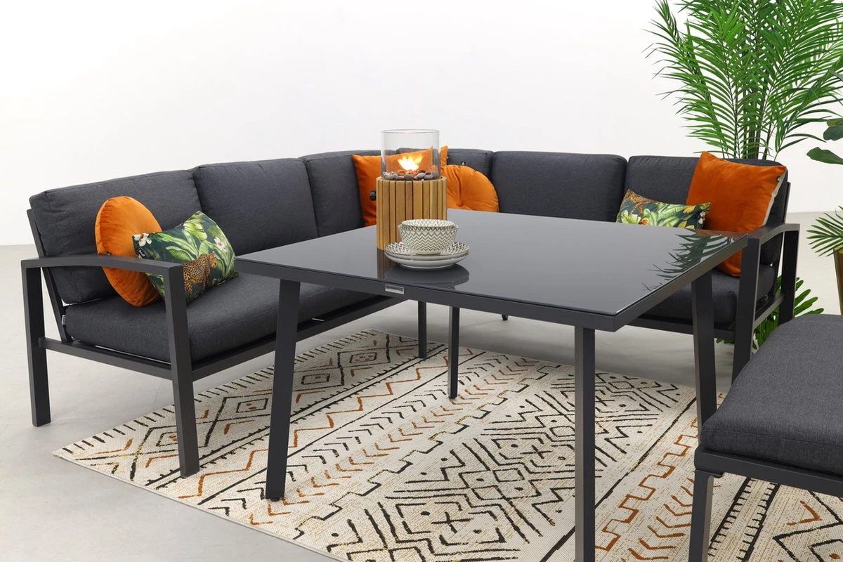 Wellington Lounge Dining Set - Carbon Black 16 Wellington Lounge Dining Set - Carbon Black - Afbeelding 16