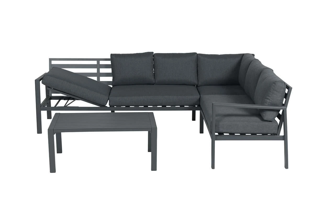 Garden Impressions Lexinton Loungeset - Verstelbaar - Aluminium - Zwart 5 Garden Impressions Lexinton Loungeset - Verstelbaar - Aluminium - Zwart - Afbeelding 5