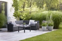 Keter Marie Hoek Loungeset Met Orlando Tafel - 6 Personen - Antraciet -Fijne Tuinmeubelwinkel 1200x800 317