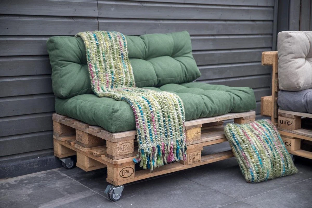 2L Home & Garden Palletkussen Metro Olijf - 120 X 80cm 7 2L Home & Garden Palletkussen Metro Olijf - 120 X 80cm - Afbeelding 7