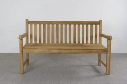 Teak Houten Tuinbank Bison - 150 Cm. -Fijne Tuinmeubelwinkel 1200x800 60