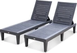 Set Van 2 Ligstoelen, PIA, Ligstoel Met Verschillende Standen, Van Kunststof, Zwart -Fijne Tuinmeubelwinkel 1200x820 4