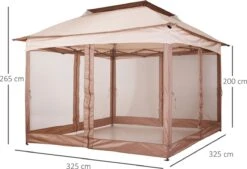Outsunny Paviljoen Met Zijwanden Partytent Tuintent Popup 3,25 X 3,25 M Khaki 840-166 20 Outsunny Paviljoen Met Zijwanden Partytent Tuintent Popup 3,25 X 3,25 M Khaki 840-166 -Fijne Tuinmeubelwinkel 1200x820 7