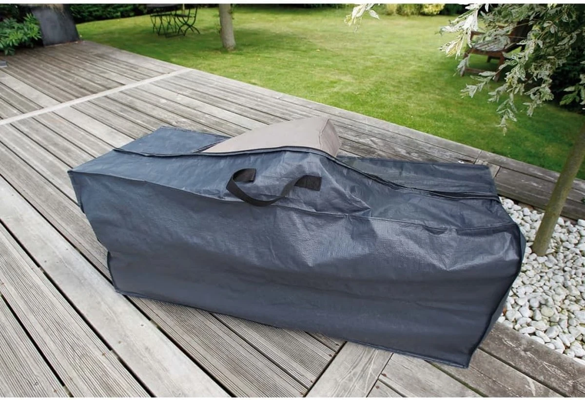 Nature - Tuinmeubelhoes - Beschermhoes Voor Tuinkussens - H57 X 128 X 37cm 4 Nature - Tuinmeubelhoes - Beschermhoes Voor Tuinkussens - H57 X 128 X 37cm - Afbeelding 4
