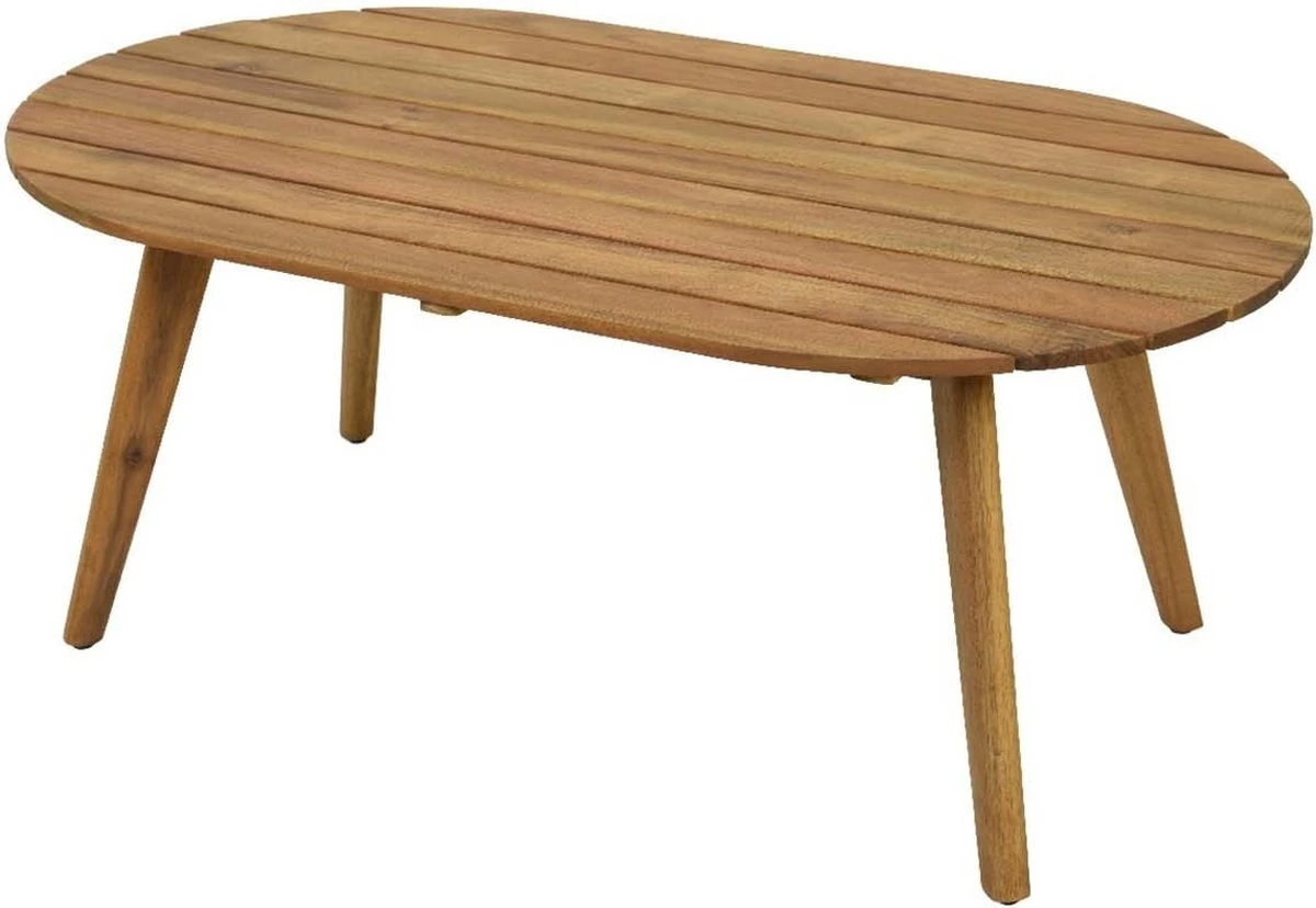 BUITEN Living Seville Lounge Tuintafel | Hardhout | 97x57cm - Ovale Tuintafel 4 BUITEN Living Seville Lounge Tuintafel | Hardhout | 97x57cm - Ovale Tuintafel - Afbeelding 4
