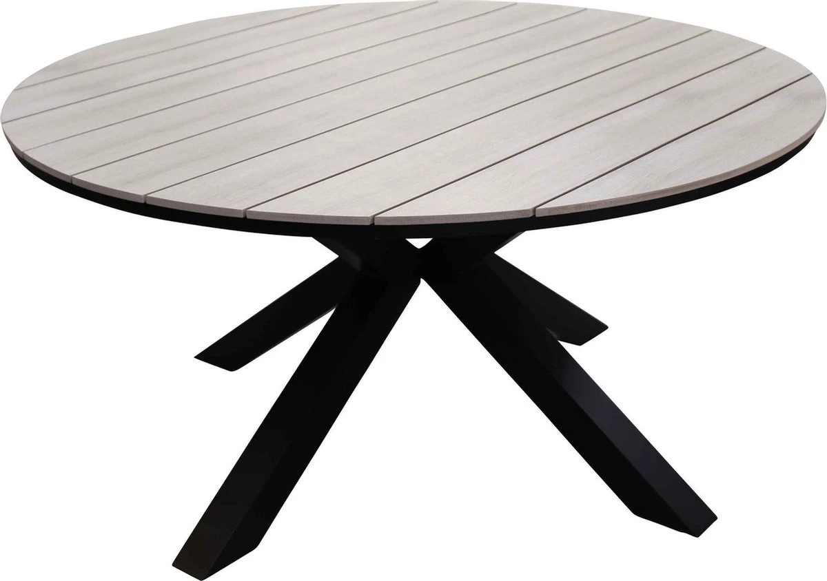 Ronde Tuintafel Cyprus ø120cm | Wood | Polywood & Aluminium 1 Ronde Tuintafel Cyprus ø120cm | Wood | Polywood & Aluminium