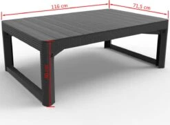 Allibert Lyon Tuintafel - 116x71,5x66/40 Cm - Grafiet 26 Allibert Lyon Tuintafel - 116x71,5x66/40 Cm - Grafiet -Fijne Tuinmeubelwinkel 1200x881 2