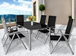 Casaria Alumunium Tuinset Bern - 6 Stoelen + 1 Tafel – Zilver 12 Casaria Alumunium Tuinset Bern - 6 Stoelen + 1 Tafel – Zilver -Fijne Tuinmeubelwinkel 1200x890 5