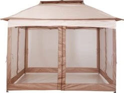 Outsunny Paviljoen Met Zijwanden Partytent Tuintent Popup 3,25 X 3,25 M Khaki 840-166 16 Outsunny Paviljoen Met Zijwanden Partytent Tuintent Popup 3,25 X 3,25 M Khaki 840-166 -Fijne Tuinmeubelwinkel 1200x893 9