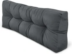 Beautissu Style – Palletkussen Set – 1x Zitkussen 120x80 Cm & 1x Rugkussen 120x40 Cm – Graphiet Grijs -Fijne Tuinmeubelwinkel 1200x895 5