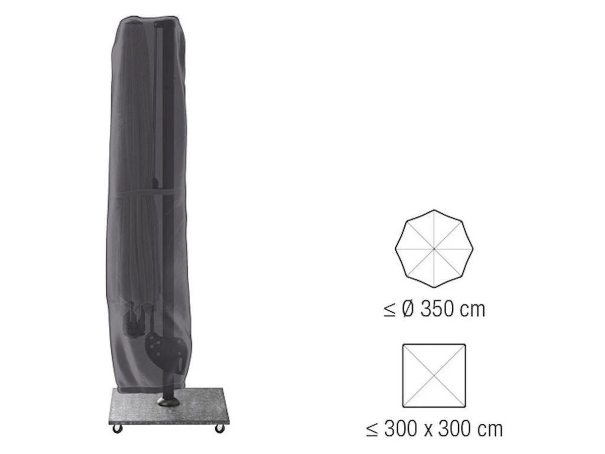 AeroCover Parasolhoes - Zweef Parasols - Grijs - 250x55 Cm (HxB) 15 AeroCover Parasolhoes - Zweef Parasols - Grijs - 250x55 Cm (HxB) - Afbeelding 15