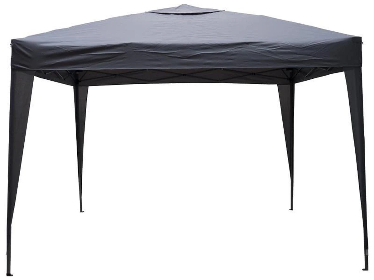 Garden Royal Partytent 3x3m Easy Up Grijs Met 4 Zijwanden 2 Garden Royal Partytent 3x3m Easy Up Grijs Met 4 Zijwanden - Afbeelding 2