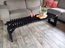 Tuinbank Design 2023 - 150CM - Grenen Hout - Zwart -Fijne Tuinmeubelwinkel 1200x900 8