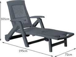 Casaria Ligstoel Zircone – Verstelbaar/Wielen Tot 120 Kg – Antraciet 12 Casaria Ligstoel Zircone – Verstelbaar/Wielen Tot 120 Kg – Antraciet -Fijne Tuinmeubelwinkel 1200x901 5