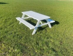 Goedkopepicknicktafels.nl | Witte XL Picknicktafel | Tuintafel 6 Persoons | Wit Gespoten Gedroogd Grenen Hout! 12 Goedkopepicknicktafels.nl | Witte XL Picknicktafel | Tuintafel 6 Persoons | Wit Gespoten Gedroogd Grenen Hout! -Fijne Tuinmeubelwinkel 1200x918 1