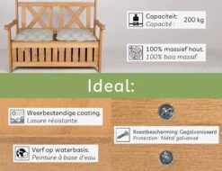 Needs&wants® Houten Tuinbank Met Opbergruimte, 2-zits Kistbank Houten Klassieke Bank Opslag, Grote Tuinopbergbank Van Massief Hout Weerbestendig Voor Buiten Tuin, Balkon, Terras, 115x61x85 Cm, Donker-bruin 16 Needs&wants® Houten Tuinbank Met Opbergruimte, 2-zits Kistbank Houten Klassieke Bank Opslag, Grote Tuinopbergbank Van Massief Hout Weerbestendig Voor Buiten Tuin, Balkon, Terras, 115x61x85 Cm, Donker-bruin -Fijne Tuinmeubelwinkel 1200x922 4
