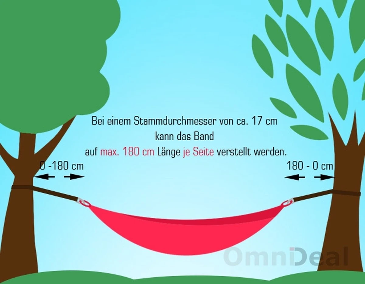 Ophangset Voor Hangmat - 2 Riemen 320x5cm - 250kg Bevestiging - Boom Ophanging Bruin 5 Ophangset Voor Hangmat - 2 Riemen 320x5cm - 250kg Bevestiging - Boom Ophanging Bruin - Afbeelding 5