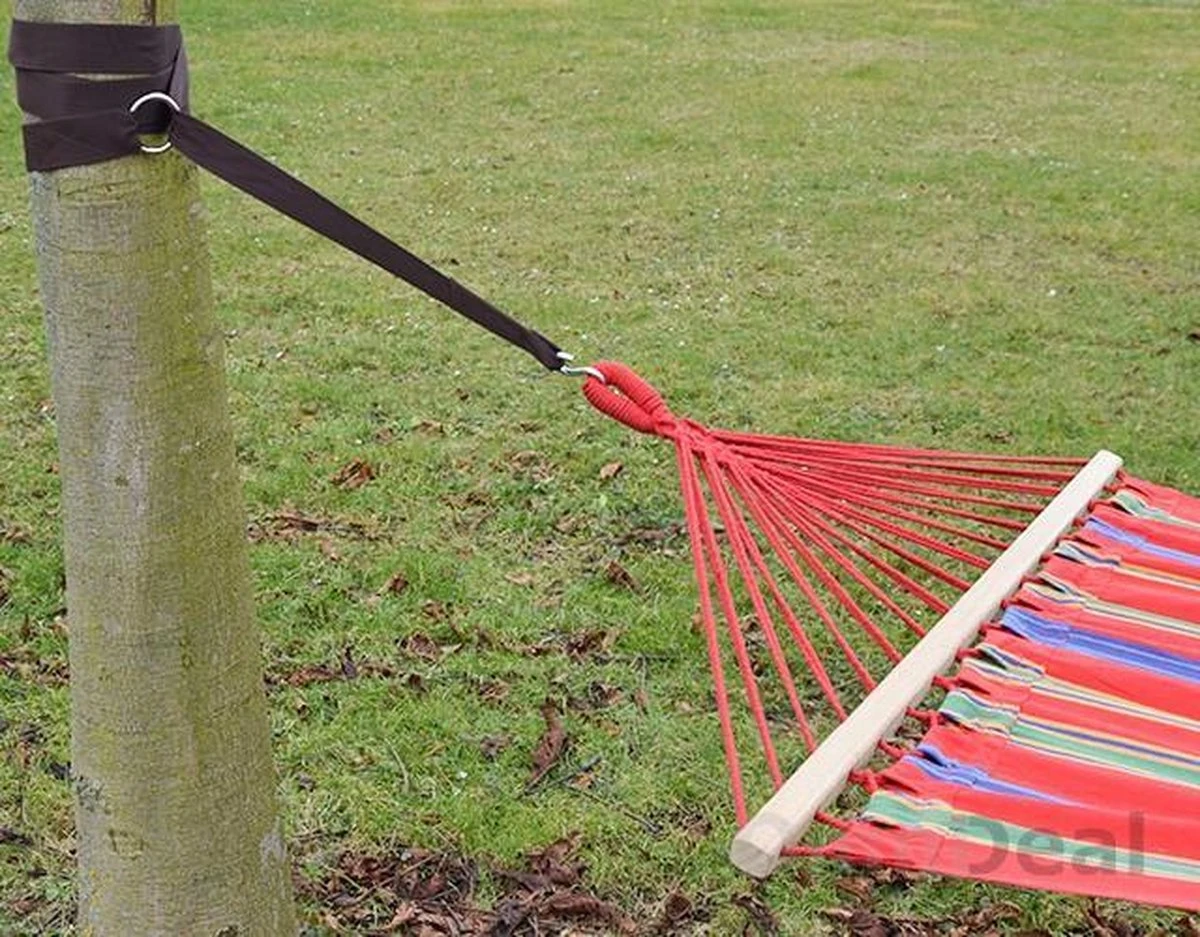 Ophangset Voor Hangmat - 2 Riemen 320x5cm - 250kg Bevestiging - Boom Ophanging Bruin 2 Ophangset Voor Hangmat - 2 Riemen 320x5cm - 250kg Bevestiging - Boom Ophanging Bruin - Afbeelding 2