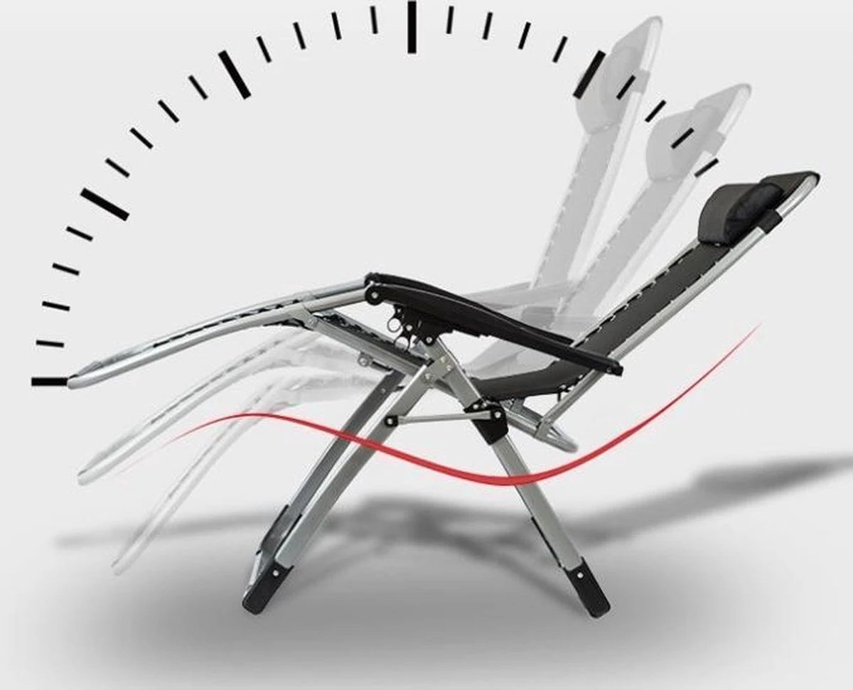 Brulo - Ligstoel Tuin - Ligstoelen - Strandstoel Opvouwbaar - Tuinstoel - Incl Tafel En Hoofdkussen 5 Brulo - Ligstoel Tuin - Ligstoelen - Strandstoel Opvouwbaar - Tuinstoel - Incl Tafel En Hoofdkussen - Afbeelding 5