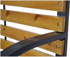 Dutcc 41142 - Tuinbank - Woodstock - 120 Cm – Zwart -Fijne Tuinmeubelwinkel 1200x972