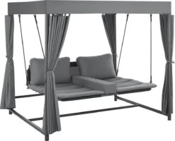 Schommelbank / Ligbank Kassandra - Donkergrijs -Fijne Tuinmeubelwinkel 1200x973 1