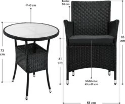 Polyrotan Balkonset - Bayamo - 3-delig - Zwart 16 Polyrotan Balkonset - Bayamo - 3-delig - Zwart -Fijne Tuinmeubelwinkel 1200x993 3