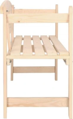 Merkloos Springos Tuinbank | Tuinbankje | Zitbank Buiten | Naaldhout | 119 X 78 X 45 Cm | Licht -Fijne Tuinmeubelwinkel 734x1200