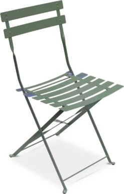 EMILIA Bistroset - 2 Inklapbare Stoelen En Een Ronde Tafel Van Gepoedercoat Staal Met Matte Afwerking – Groengrijs 6 EMILIA Bistroset - 2 Inklapbare Stoelen En Een Ronde Tafel Van Gepoedercoat Staal Met Matte Afwerking – Groengrijs -Fijne Tuinmeubelwinkel 768x1200