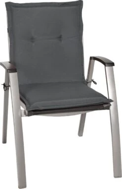 Beautissu Set Van 6x Tuinkussens Lage Rug Loft NL 100 X 50 X 6 Cm - Kussen Antraciet - Zitkussen Sierkussen Tuinstoel -Fijne Tuinmeubelwinkel 773x1200