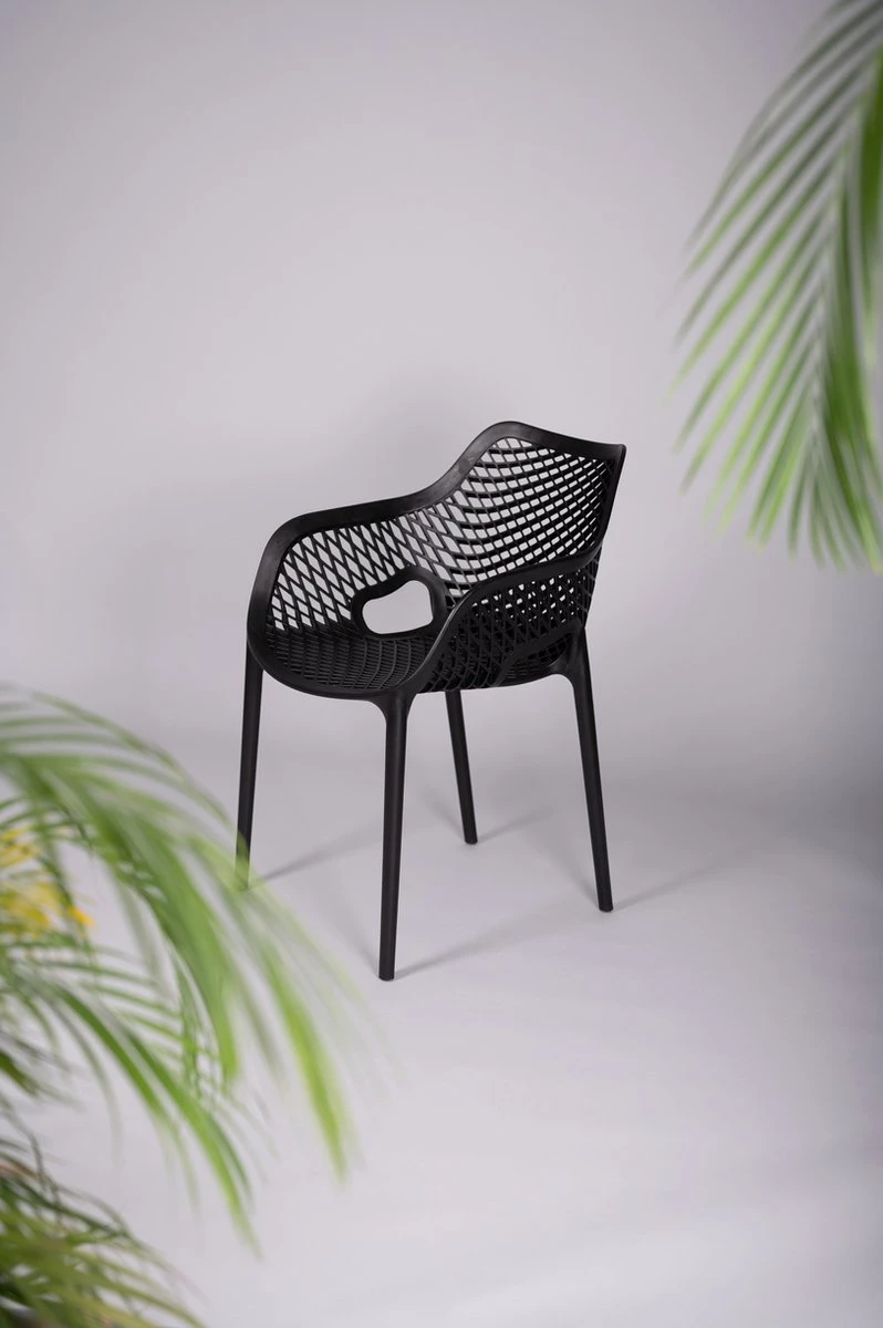 Tuinstoel - Air XL - Zwart - Siesta 1 Tuinstoel - Air XL - Zwart - Siesta