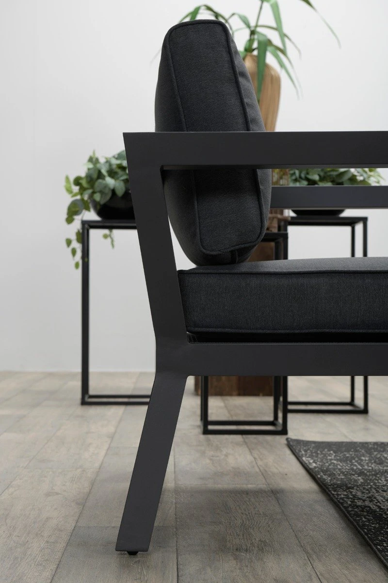 Garden Impressions Colorado Loungeset - Aluminium - Zwart 6 Garden Impressions Colorado Loungeset - Aluminium - Zwart - Afbeelding 6