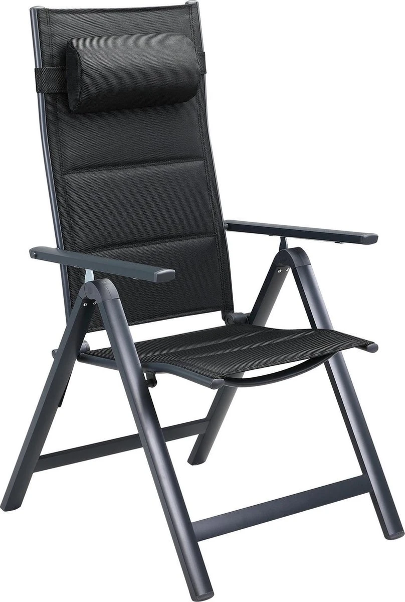 Casaria Tuinstoel Aluminium - 2 Stuks Inklapbaar - Antraciet 13 Casaria Tuinstoel Aluminium - 2 Stuks Inklapbaar - Antraciet - Afbeelding 13