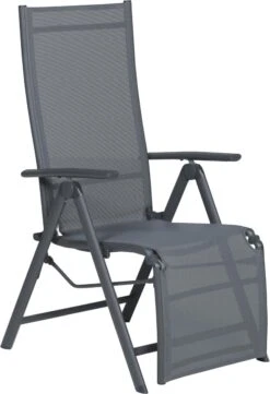 Garden Impressions - Sol Verstelbare Tuinstoel - Aluminium - Zwart