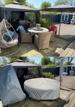 COVER UP HOC - Diamond Hoes Tuinmeubelen- 250x250x90 Cm - Tuinset Beschermhoes Waterdicht Met Stormbanden, Trekkoord En Afwaterings HOCCIE - Zilvergrijze Hoes Tuinmeubels 18 COVER UP HOC - Diamond Hoes Tuinmeubelen- 250x250x90 Cm - Tuinset Beschermhoes Waterdicht Met Stormbanden, Trekkoord En Afwaterings HOCCIE - Zilvergrijze Hoes Tuinmeubels -Fijne Tuinmeubelwinkel 840x1200