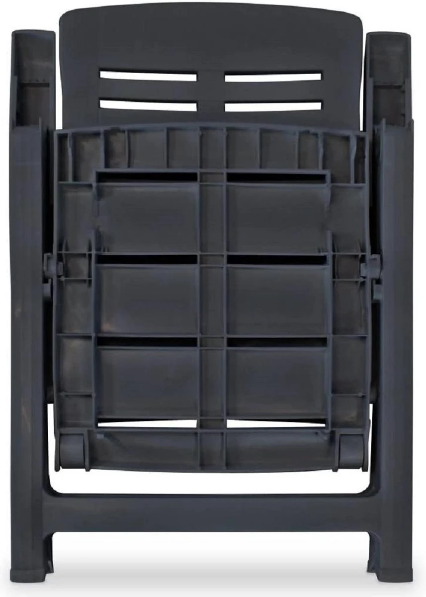 MaxxGarden Tuinstoel - Verstelbare Stoel Met Armleuningen - Zwart 4 MaxxGarden Tuinstoel - Verstelbare Stoel Met Armleuningen - Zwart - Afbeelding 4