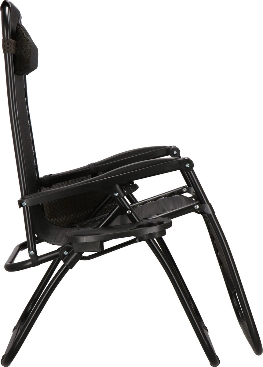 Springos Tuinstoel | Ligstoel | Opvouwbaar | Verstelbaar | Ergonomische Hoofdsteun | Bruin / Zwart 14 Springos Tuinstoel | Ligstoel | Opvouwbaar | Verstelbaar | Ergonomische Hoofdsteun | Bruin / Zwart - Afbeelding 14