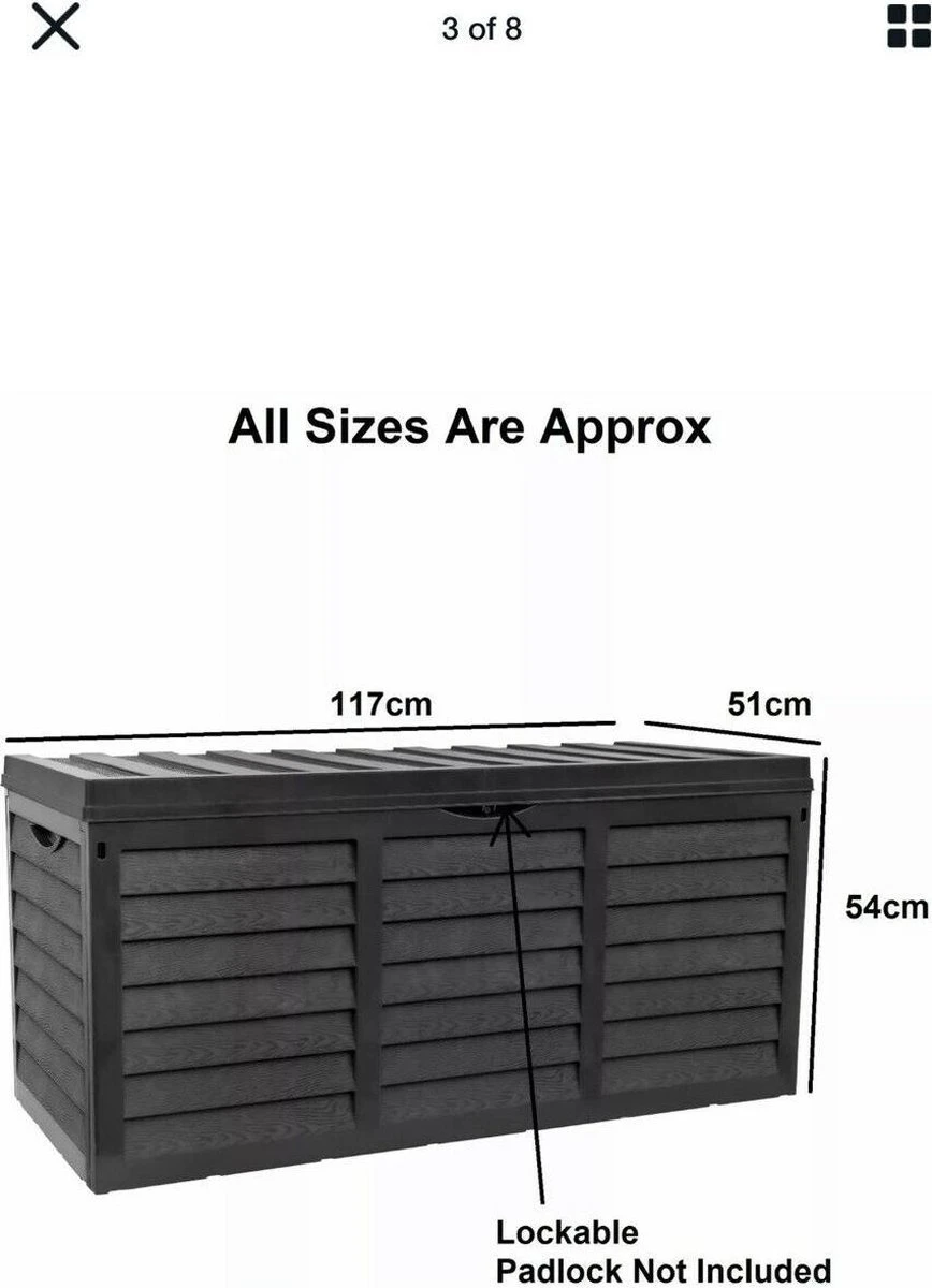 Grote Tuinkussen Opbergbox 320l UV-bestendig En Winterharde Tuinbox Met Wielen 3 Grote Tuinkussen Opbergbox 320l UV-bestendig En Winterharde Tuinbox Met Wielen - Afbeelding 3