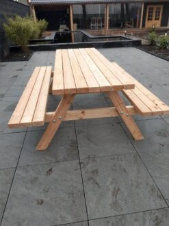 Douglas Geschaafd Picknicktafel 200 Cm Lang Houtdikte 45mm -Fijne Tuinmeubelwinkel 899x1200 11