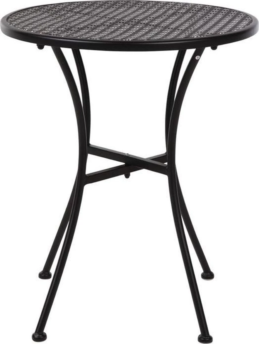 Bolero Ronde Stalen Bistro Tafel Zwart 60cm 3 Bolero Ronde Stalen Bistro Tafel Zwart 60cm - Afbeelding 3