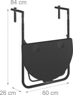 Relaxdays Balkontafel Inklapbaar, Balkon Tafel Rotan, Hangtafel Reling - Zwart 32 Relaxdays Balkontafel Inklapbaar, Balkon Tafel Rotan, Hangtafel Reling - Zwart -Fijne Tuinmeubelwinkel 926x1200