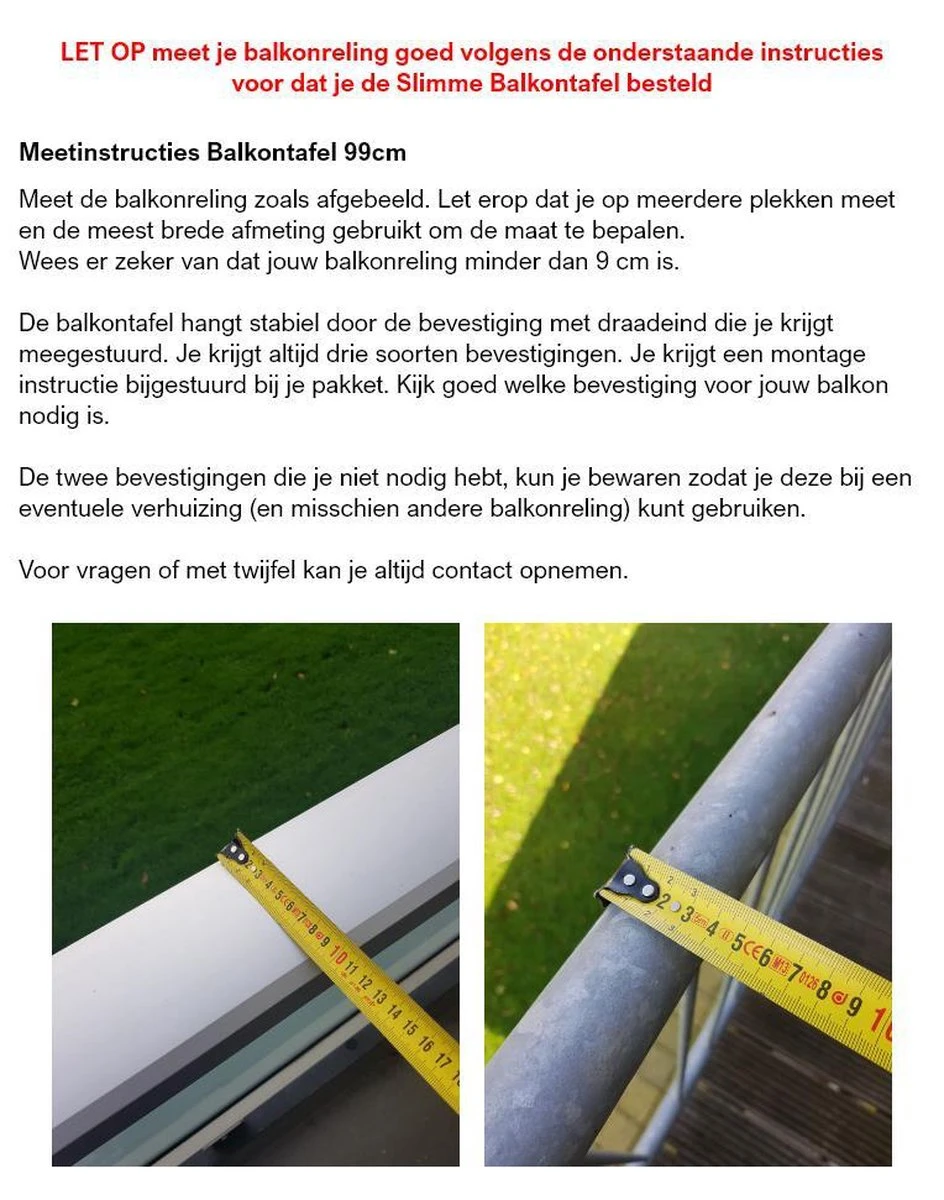 GoudmetHout Inklapbare Balkontafel - Balkonbar - Balkon Tafel - 99 Cm - Hout - Transparant Wash - Reling Smal 5 GoudmetHout Inklapbare Balkontafel - Balkonbar - Balkon Tafel - 99 Cm - Hout - Transparant Wash - Reling Smal - Afbeelding 5