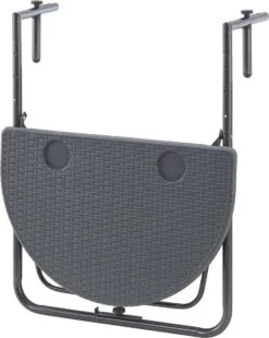 Balkontafel Cicala Inklapbaar 83,5x60x64 Cm Donkergrijs -Fijne Tuinmeubelwinkel 956x1200