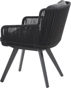 4 Seasons Outdoor 4SO Armstoel Flores Anthracite - 1 Stuk -Fijne Tuinmeubelwinkel 964x1200