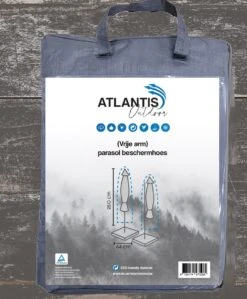 Weersbestendige Parasolhoes - Max. 4 X 4 M - Grijs / Antraciet - Zweefparasol 17 Weersbestendige Parasolhoes - Max. 4 X 4 M - Grijs / Antraciet - Zweefparasol -Fijne Tuinmeubelwinkel 992x1200 4